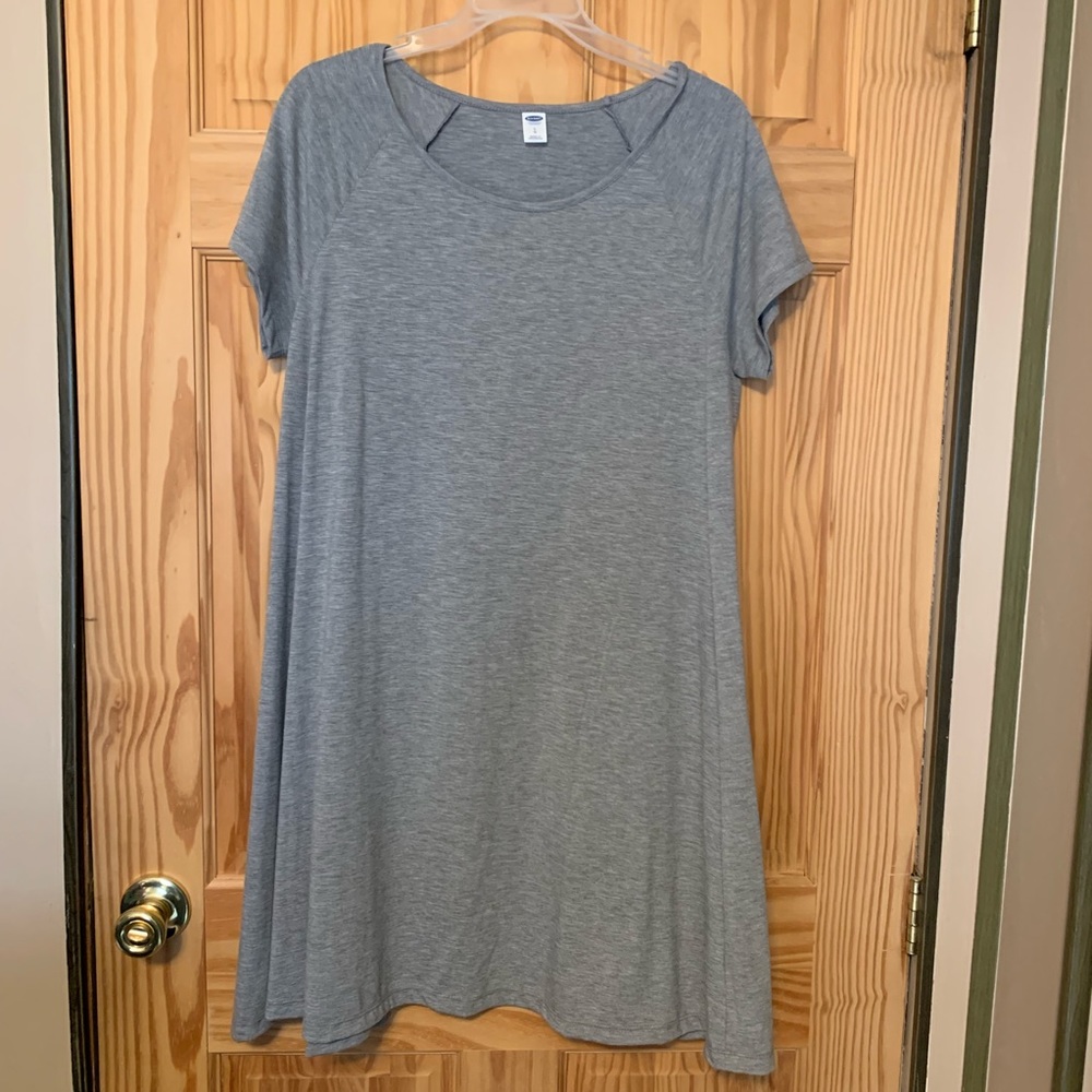 Grey jersey dress